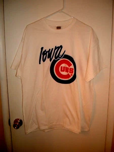 MLB Minor League Iowa Cubs Baseball Adult XL White T-Shirt - Picture 1 of 2
