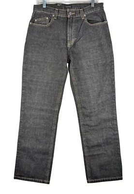 Jeans masculino Claiborne R-Essentials Castro carvão 30x30 ajuste regular jeans novo com etiquetas - Imagem 1 de 4