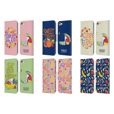 OFFICIAL PEANUTS NATURALLY SWEET LEATHER BOOK CASE FOR APPLE iPOD TOUCH MP3 - Image 1 of 4