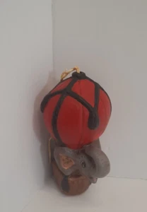 Christmas Ornament Elephant In Flying Balloon Basket Dumbo Vintage - Picture 1 of 3
