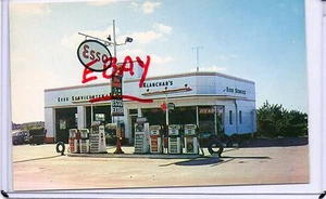 NUEVO DE LOTE ANTIGUO, GASOLINERA DE COLECCIÓN, SERVICIO DE KLANCHAR ESSO, LINLINCOLN HIGHWAY RT 30-IRWIN, PA - Imagen 1 de 2