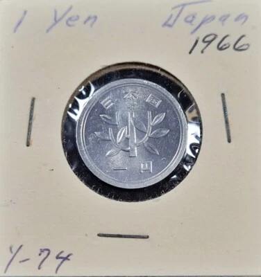 1966 JAPAN 1 YEN NICE CIRCULATED COIN  - Image 1 of 2