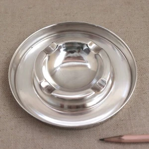 Christofle French Silverplate Ashtray Moderne Vtg Mid-Century Modern Design Vtg - Picture 1 of 19