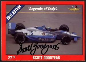 Scott Goodyear #28 signed autograph auto 1992 Legend of Indy Trading Card - Picture 1 of 1
