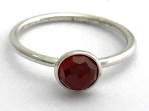 Authentic PANDORA January Droplet Garnet Ring 191012GR-54 Sz 7 New - Picture 1 of 2