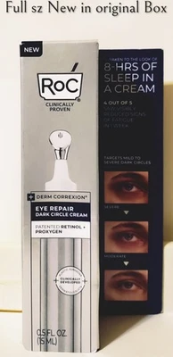RoC Derm Correxion Eye REPAIR, DARK CIRCLE CREAM Full Sz New In Original Box  - Image 1 of 3
