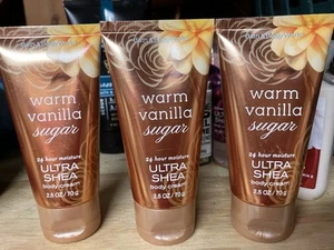 Warm Vanilla Sugar Travel Purse Cream By BBW  THREE ! New ! 2.5 Oz EACH - Picture 1 of 4