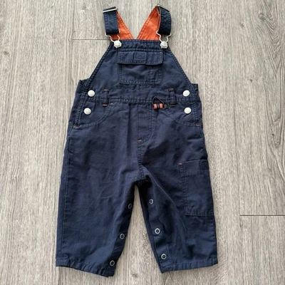 Mono utilitario retro vintage 2000 Y2K GAP BABY azul marino naranja talla 6-12M Foto 1 de 4