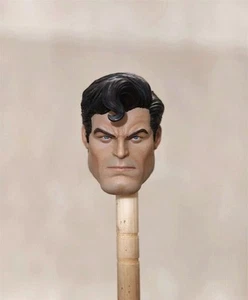 Painted 1:12 Head Sculpt Hero Man For 6" Male Action Figure Soldier Body Toys - Picture 1 of 12