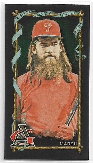 2023 Topps Allen & Ginter X Brandon Marsh #191 MINI Philadelphia Phillies - Image 1 of 2