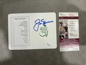 JACK NICKLAUS Signed ANGC Augusta National MASTERS Scorecard PGA TOUR JSA COA - Picture 1 of 4