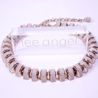 Collar para mujer Neiman Marcus con eslabones de burbujas blanco con cuentas nuevo con etiquetas 298 Foto 1 de 4