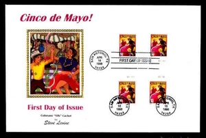 CINCO DE MAYO PRESS SHEET FIRST DAY COVER - HORIZONTAL GUTTER PAIRS - Picture 1 of 2
