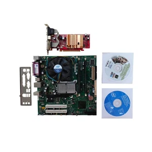 Set Intel D946GZIS + Pentium D 3.00GHz + MSI RX300HM +2GB DDR2 667MHz+Driver - Picture 1 of 7