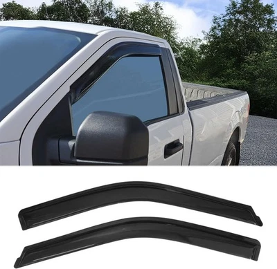 Paraseras de ventana con cinta adhesiva protectores de lluvia para el sol, aptas para Ford F-150 2015-2025 y 2017-2025 Foto 1 de 4