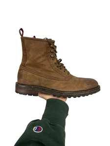 Botas Polo Ralph Lauren Vintage Norbeck Alto Cuero Marrón Talla 10.5 - Imagen 1 de 9