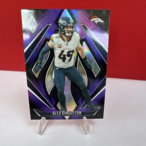 Alex Singleton 2024 Panini Phoenix Football - Purple Fade #6 Color Match Broncos - Picture 1 of 2
