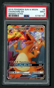 Pokemon PSA 9 Mint 2019 Charizard GX Hidden Fates Sun & Moon Holo 9/68 - Bild 1 von 2