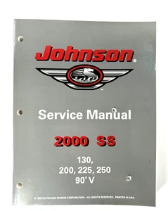 2000 Johnson SS 130 200 225 250 HP 90° V OMC Service Shop Manual 787071 PRIORITY - Imagen 1 de 18