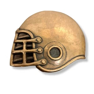 James Avery Football Helmet Sports Sculptural Bronze Brass Belt Buckle Rare - Picture 1 of 4