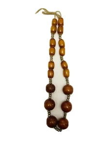 Ethiopian "Faux" Amber Silver Necklace Africa - Picture 1 of 3