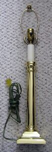 Baldwin Brass Electric Candlestick Table Lamp w/Finial 24 1/2"  