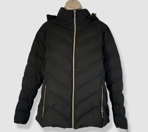 Piumino donna Michael Kors nero con cappuccio impacchettabile taglia XL