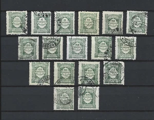 [ Portugal 1922/1927 - Postage Due Unicolor Green ] complete used set - Picture 1 of 2