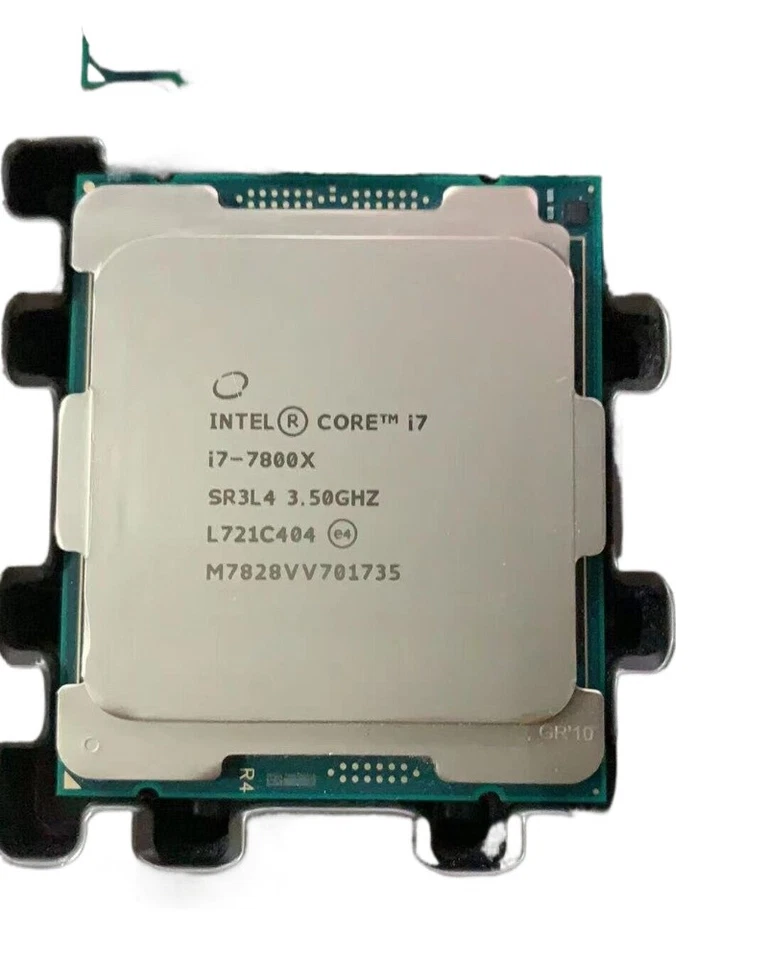 Intel Core i7-7800x CPU processor SR3L4 3.50ghz 6-Core 8.25mb lga-2066 X series - Image 1 of 3