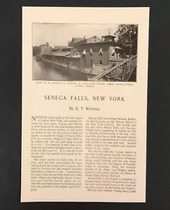 1907 Seneca Falls Artículo Central Nueva York Rumsey Co Gould Bomba Funciona Antiguo - Imagen 1 de 3