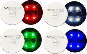 - Disc Golf Lights - LED - Flat Circular Quad-Lite LED Disc Golf Lights-Very Bri - Picture 1 of 12