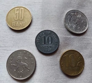 LOT#3 OF 5 EURO MIXED VINTAGE COINS - SMALL COLLECTION OF COINS SINCE 1920! - Picture 1 of 4