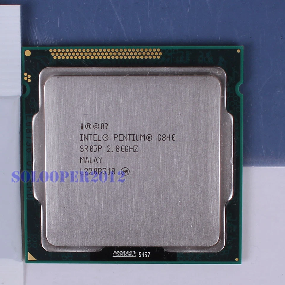 Free shipping Intel Pentium G840 LGA 1155/Socket (SR05P) CPU Processor 2.8 GHz - Image 1 of 1