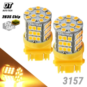 Syneticusa 3157 LED Amber Yellow Turn Signal DRL Side Marker Hi Power Light Bulb - Picture 1 of 9