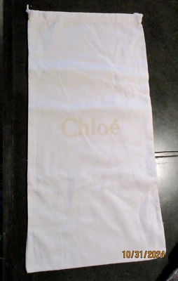 CHLOE DESIGNER XL BOOT DUST 袋 储物 意大利制造 正品 25 x 12 — 第 1/3 张图片