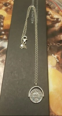 Collar Silpada N2722 Flip of a Coin madreperla circonita cúbica plata de ley Foto 1 de 4