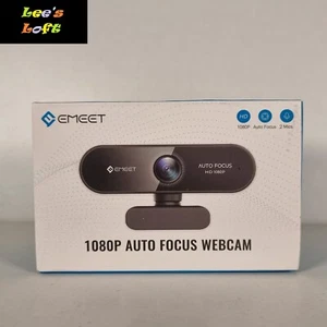 Emeet Nova Auto Focus 1080P FullHD WebCam 2 build-Mics Crystal Clear Clarity - Picture 1 of 8