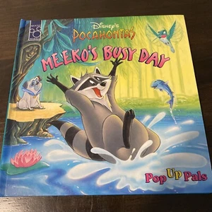 Pocahontas Meeko's Busy Day Pop-Up Pals Hardcover Disney 1995 - Picture 1 of 3