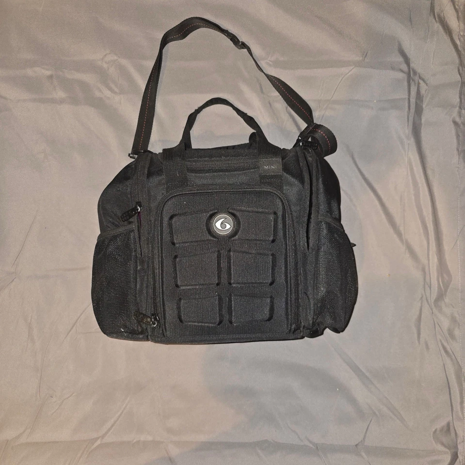 Paquete de 6 bolsas de fitness paquete de seis innovadoras de viaje bolsa de gimnasio para preparación de comidas negra Foto 1 de 4