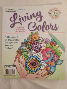 Libro para colorear Living Colors Creative Expression volumen 1 para adultos 2015 - Imagen 1 de 13