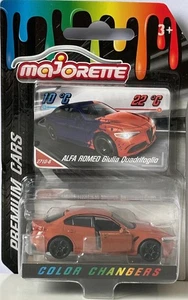 Alfa Romeo Giulia Car Color Changers Model Toy Diecast 1:64 Scale Majorette - Picture 1 of 3