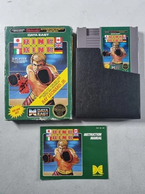 Ring King (Nintendo NES, 1987) CIB Complete in Box Manual  - Image 1 of 4