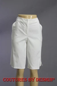 Bermudas St John Knits blancas talla 12 nuevas sin etiquetas precio de venta sugerido por el fabricante $ 180 - Imagen 1 de 2