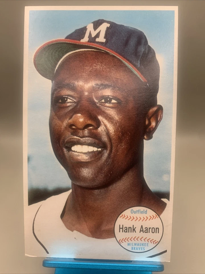 1964 Topps Giants - Хэнк Аарон #49 почти как новый отличная центрирующая острая карта бесплатная доставка - Изображение 1 из 4