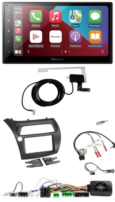 Pioneer USB Bluetooth DAB Lenkrad 2DIN Autoradio für Honda Civic 2006-2012 - Bild 1 von 4