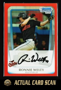 2011 Bowman Chrome #BCP205 Ronnie Welty Prospects Orange Refractors #/25 - Picture 1 of 2
