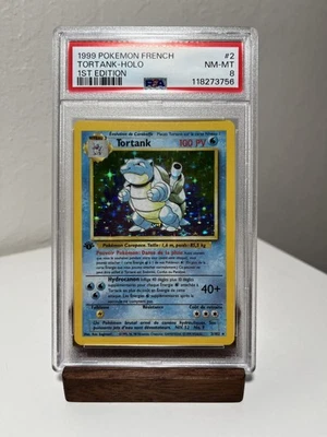 Tortank Blastoise [1st Edition] #2 Pokemon French Base Set PSA 8 - Image 1 of 2