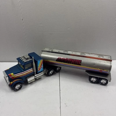 Semirremolque cisterna vintage Nylint Gasohol, acero prensado Foto 1 de 4