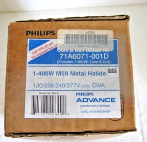 NEW Philips Advance Ballast Kit 400W MH Core & Coil M59 METAL HALIDE MULTI TAP - Picture 1 of 4