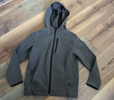 Chaqueta Old Navy Active Dynamic polar gris manga larga cremallera juvenil mediana 8 Foto 1 de 4
